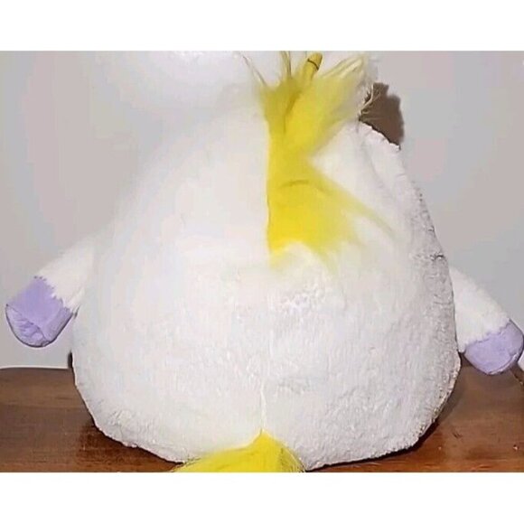 JAY AT PLAY MUSHABLE POT BELLIES SOFT SITTING ROUND WHITE UNICORN 12" PLUSH-EUC - Picture 6 of 11